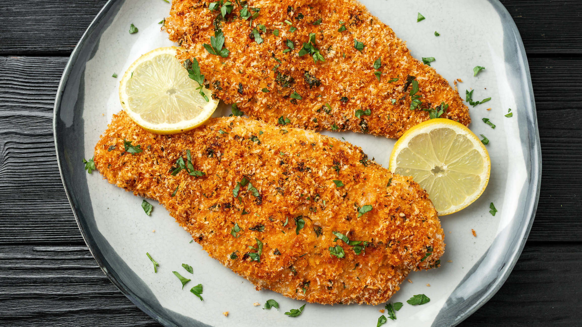 Filets de sole panés