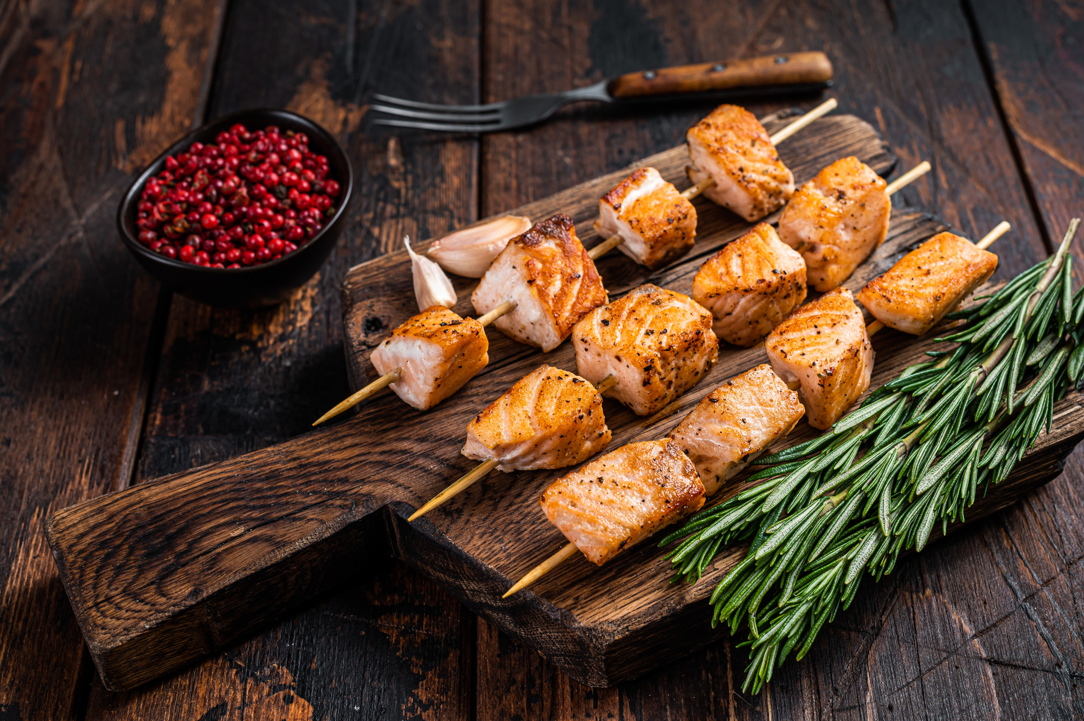 Brochette de Saumon à l'érable