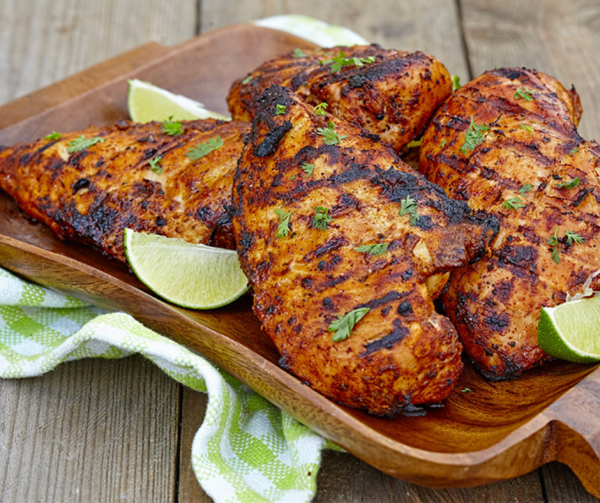 Poitrines de poulet BBQ