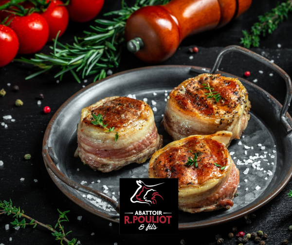 Stuffed pork medallions