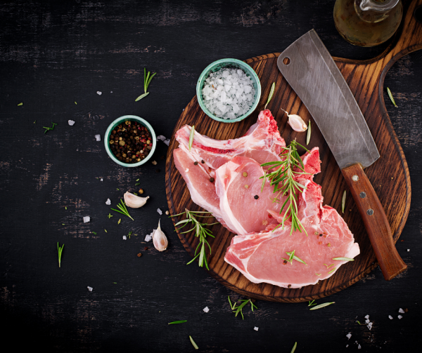Quebec pork chops with bone