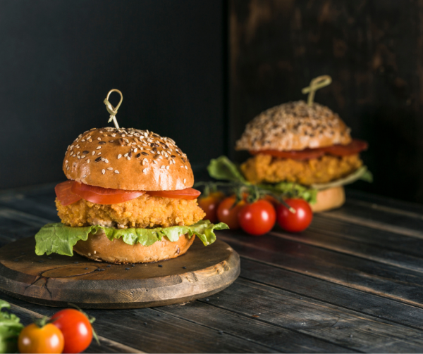 Burgers croustillant au poulet