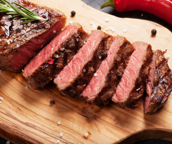 Marinated 3-Pepper Striploins