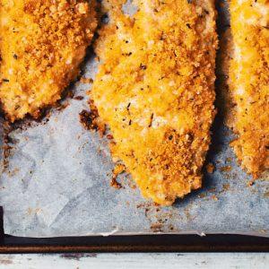Breaded sole fillets