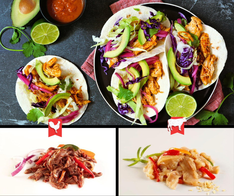 Fiesta Fajitas au poulet et au boeuf